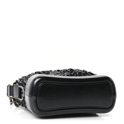 Small Calfskin Hobo Bag - Black