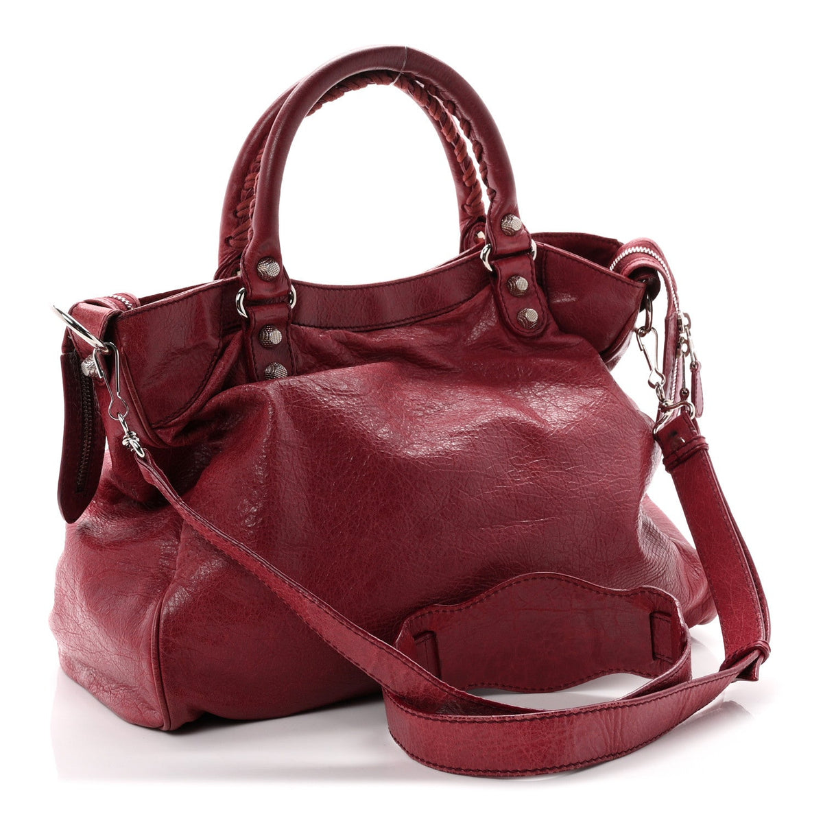 Agneau Giant 12 Silver Hardware Velo Cas Handbag