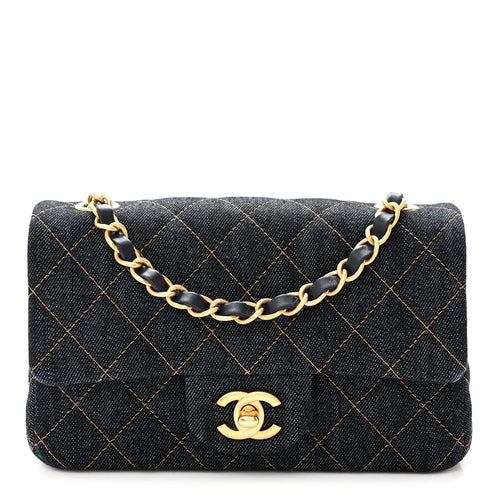 Mini Quilted Flap Shoulder Bag - Tan