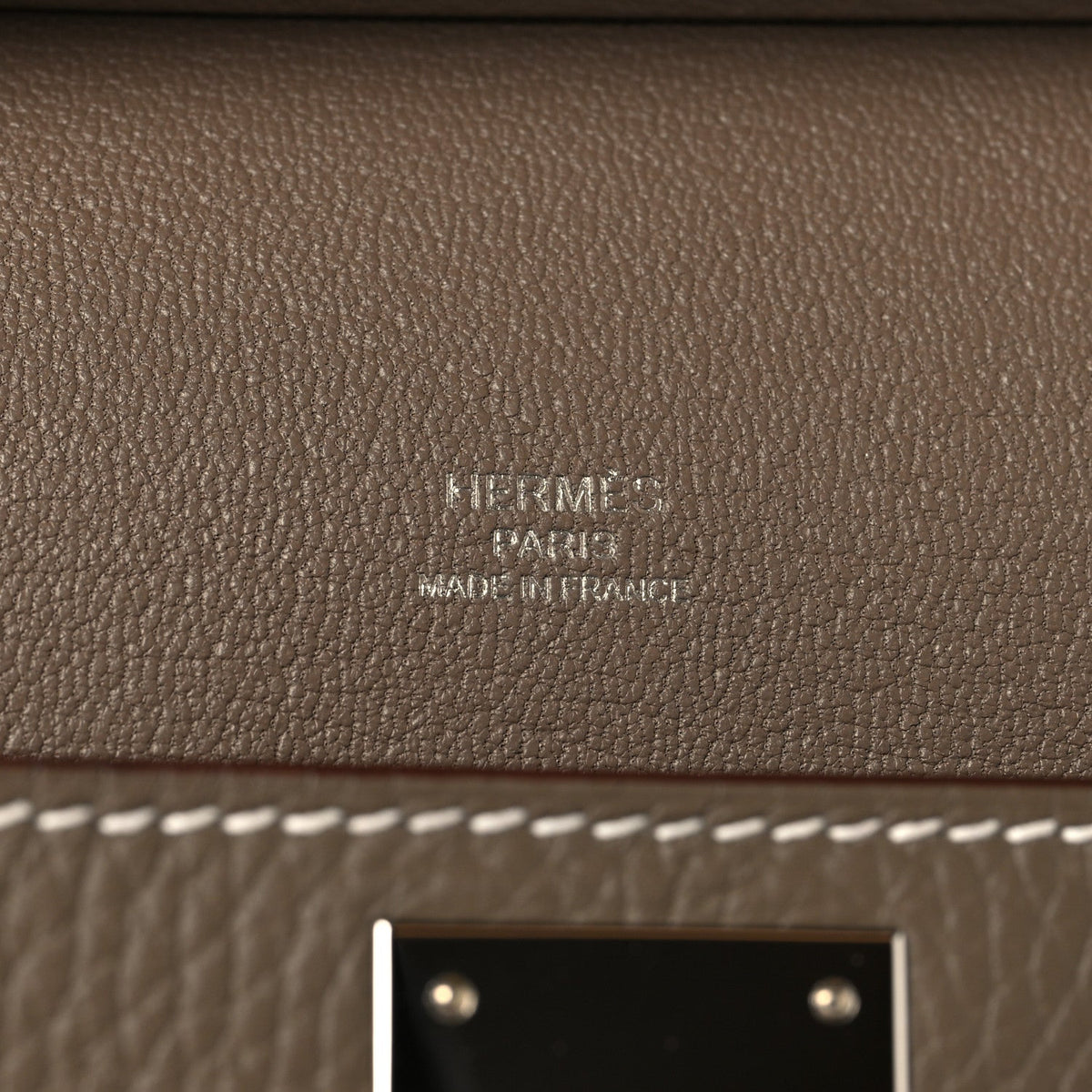 Taurillon Clemence Jypsiere 28 Etoupe Handbag