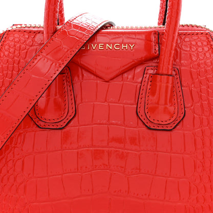 Mini Calfskin Handbag - Red