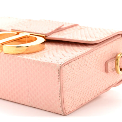 Snakeskin 30 Montaigne Box Bag Rose Clai Handbag