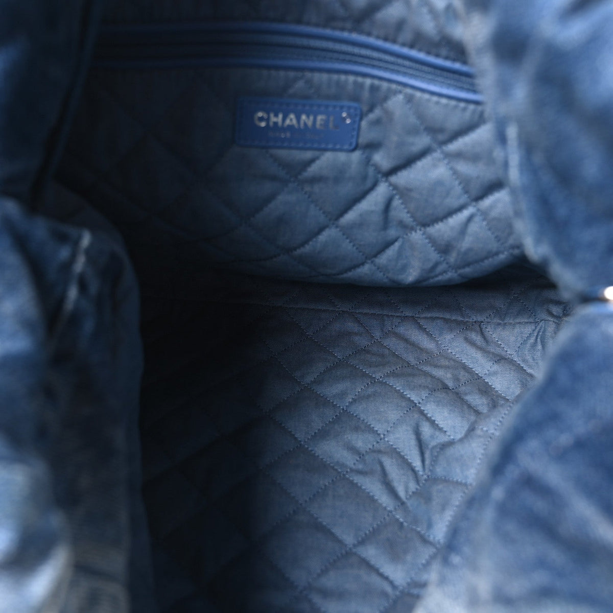 Quilted Handbag - Blue