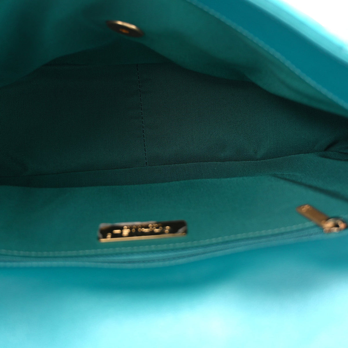 Large Quilted Lambskin Flap Shoulder Bag - Green