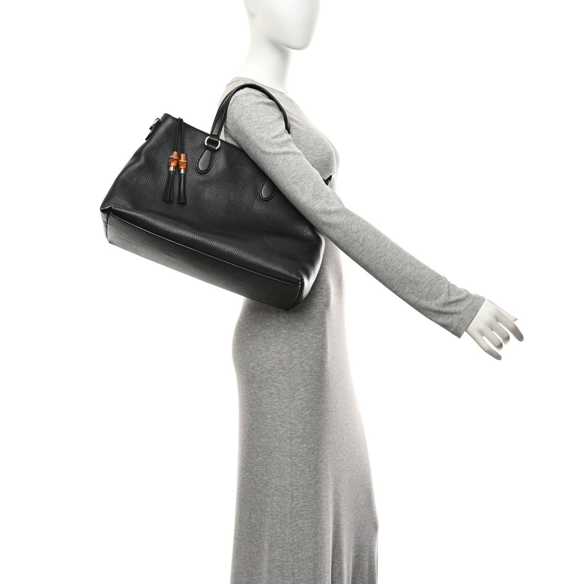 Calfskin Tote Bag - Black