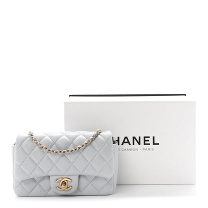 Mini Quilted Lambskin Flap Shoulder Bag - Tan