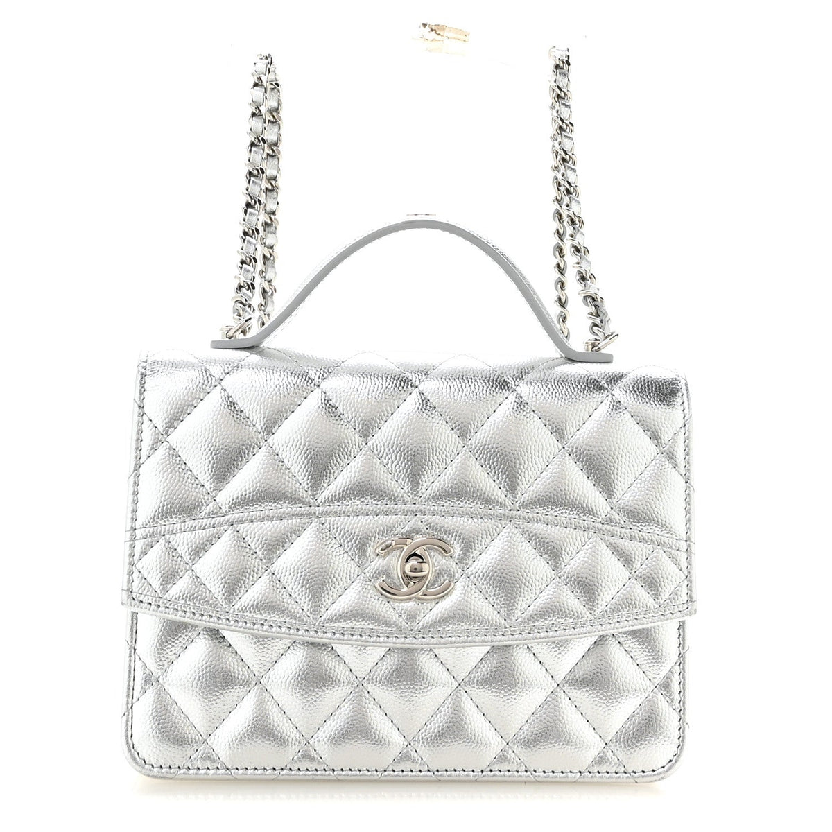 Quilted Caviar Wallet Bag