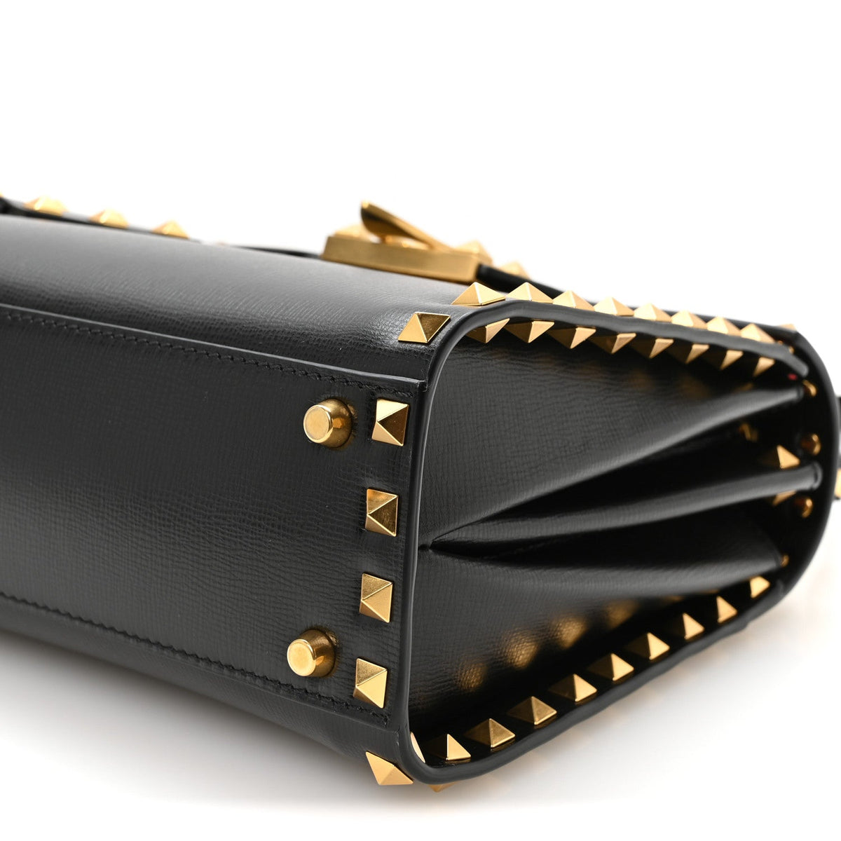 Small Calfskin Flap Shoulder Bag - Black