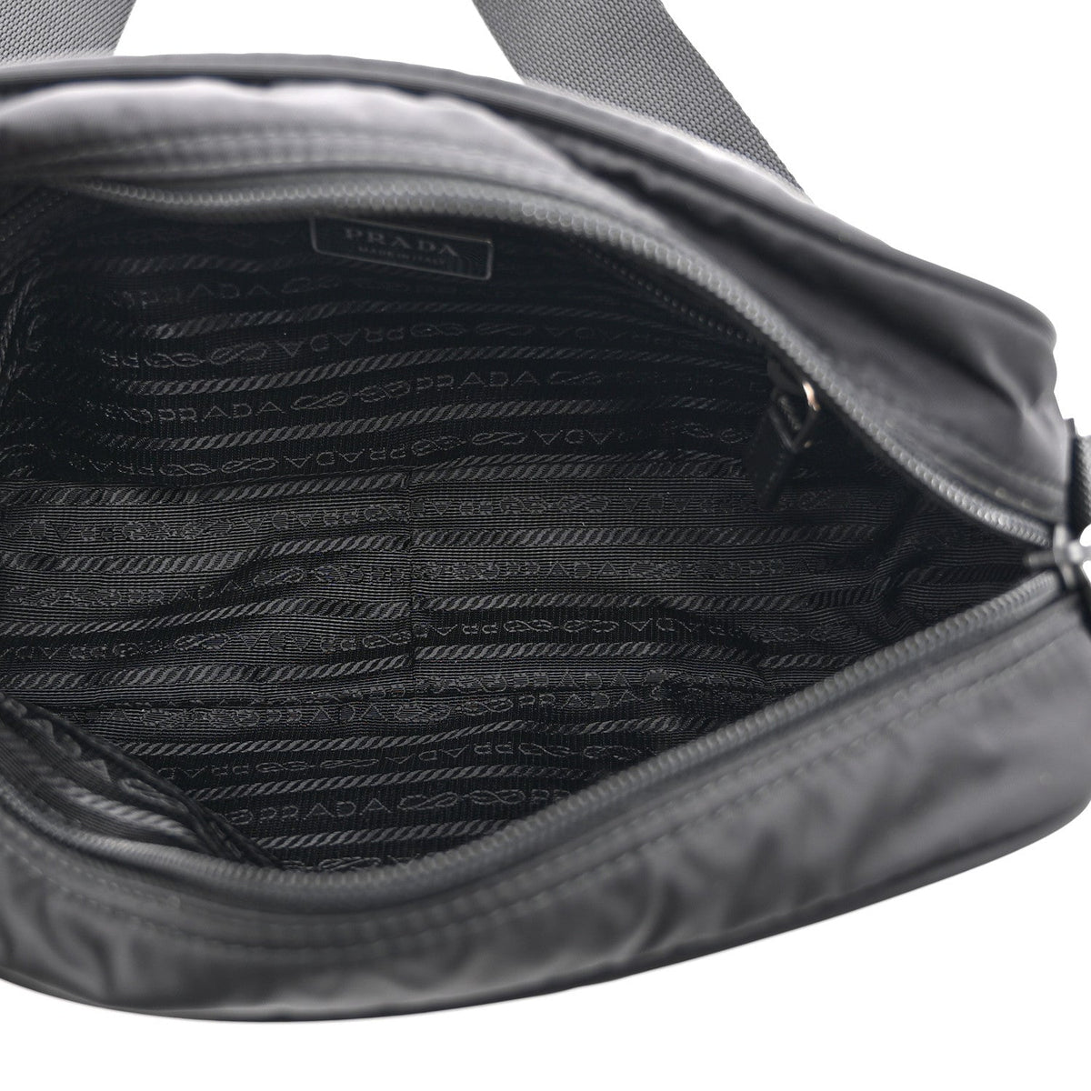 Nylon Shoulder Bag - Black