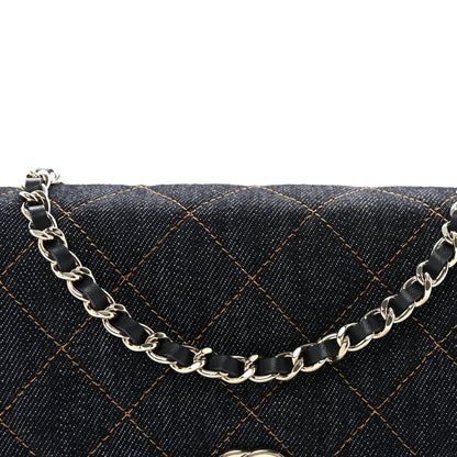 Quilted Wallet Bag - Blue