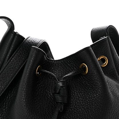 Mini Calfskin Hobo Bag - Black