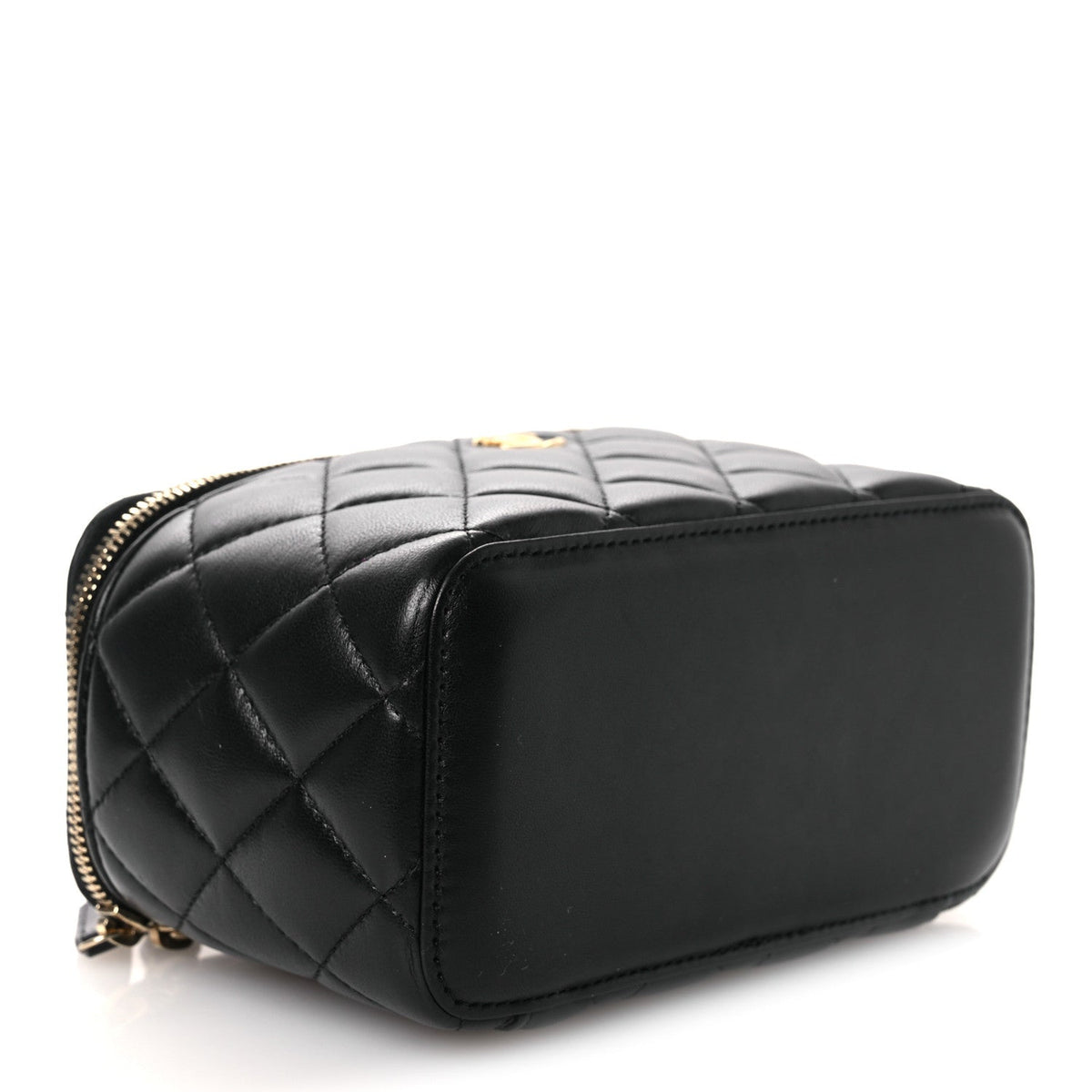 Small Quilted Lambskin Handbag - Black