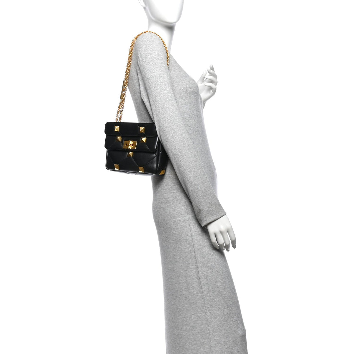 Small Nappa Shoulder Bag - Black