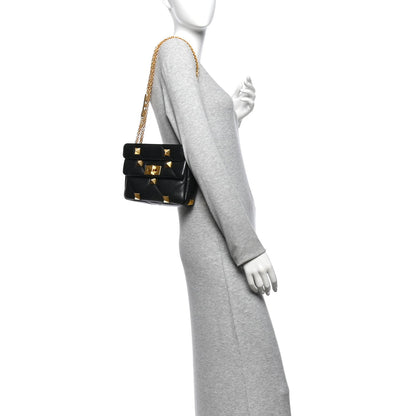 Small Nappa Shoulder Bag - Black