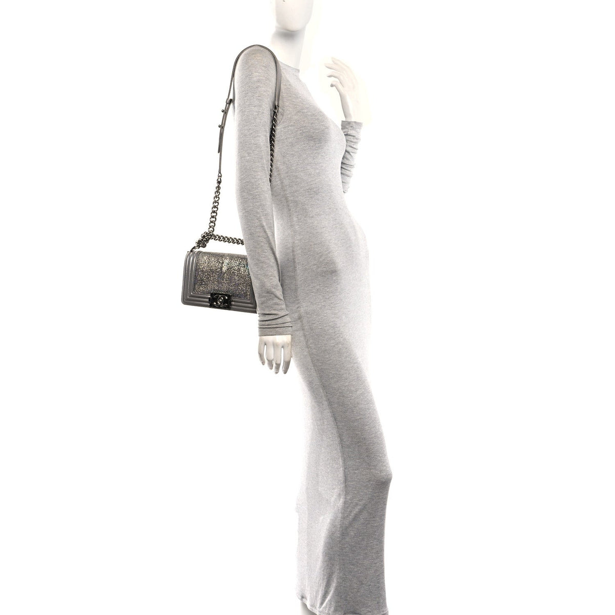 Small Flap Shoulder Bag - Gray