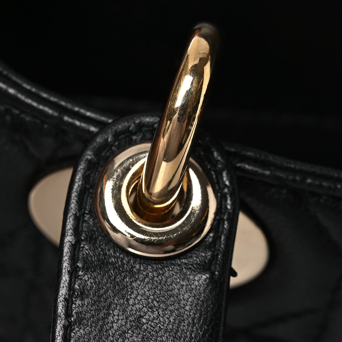 Mini Lambskin Handbag - Black
