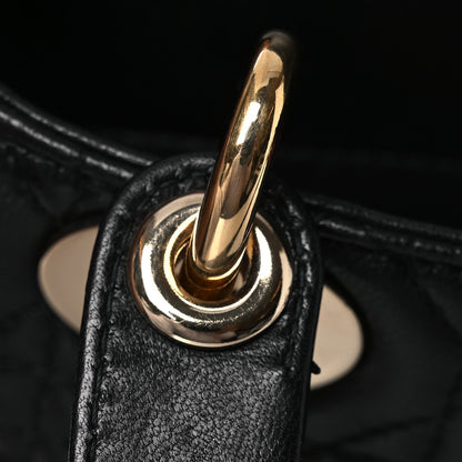 Mini Lambskin Handbag - Black