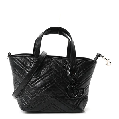 Small Nappa Tote Bag - Black