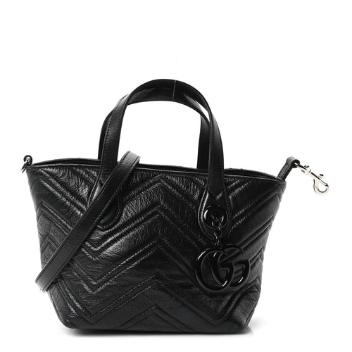 Small Nappa Tote Bag - Black