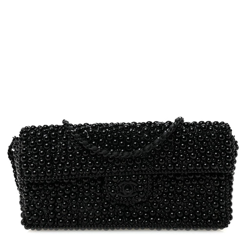 Flap Shoulder Bag - Black