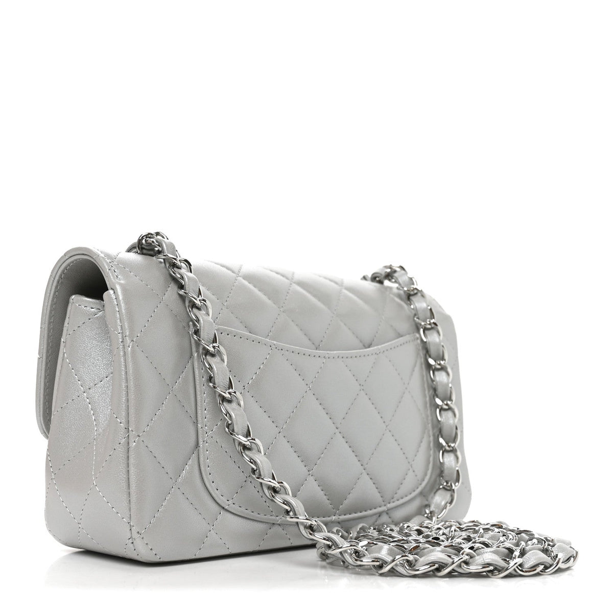 Mini Quilted Lambskin Flap Shoulder Bag - Tan