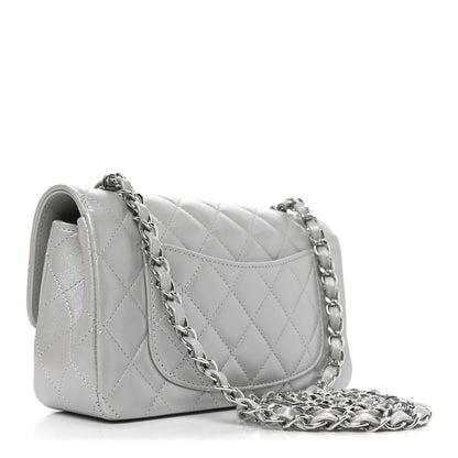 Mini Quilted Lambskin Flap Shoulder Bag - Tan