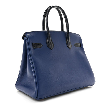 Taurillon Novillo Matte Alligator Birkin Handbag
