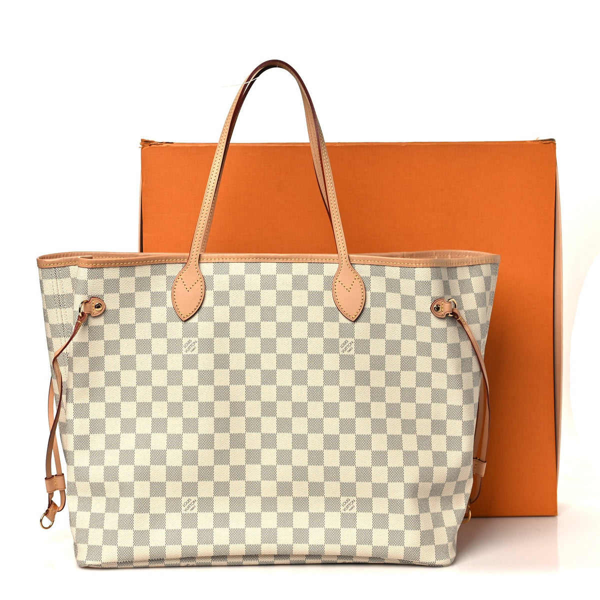 Damier Azur Neo Neverfull Gm Rose Baller Handbag