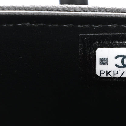 Mini Caviar Shoulder Bag - Black