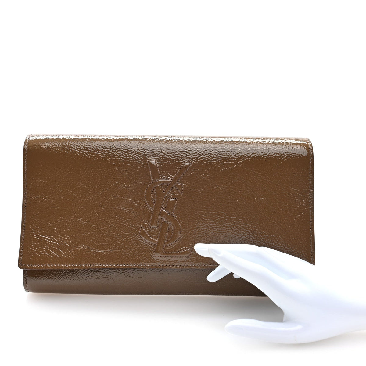 Large Calfskin Clutch Bag - Red