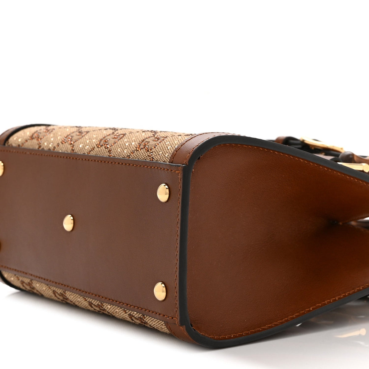 Mini Calfskin Canvas Tote Bag