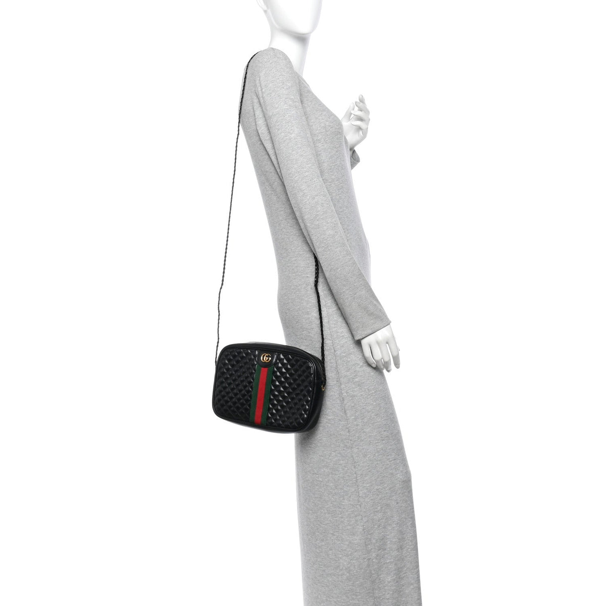 Small Calfskin Shoulder Bag - Black