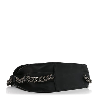 Medium Quilted Calfskin Flap Shoulder Bag - Black