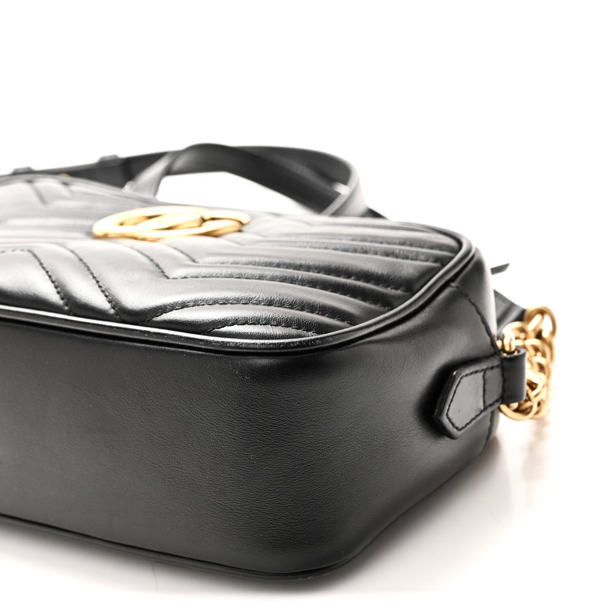 Small Calfskin Shoulder Bag - Black