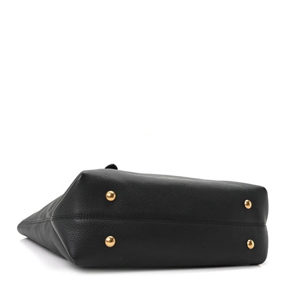 Calfskin Handbag - Black