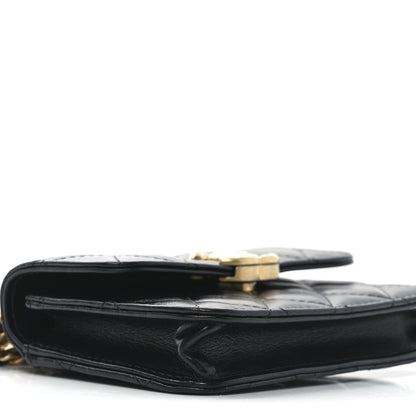 Quilted Calfskin Handbag - Black