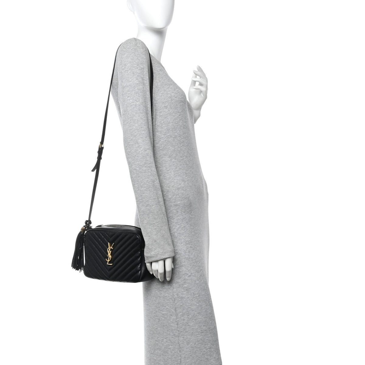 Calfskin Crossbody Bag - Black
