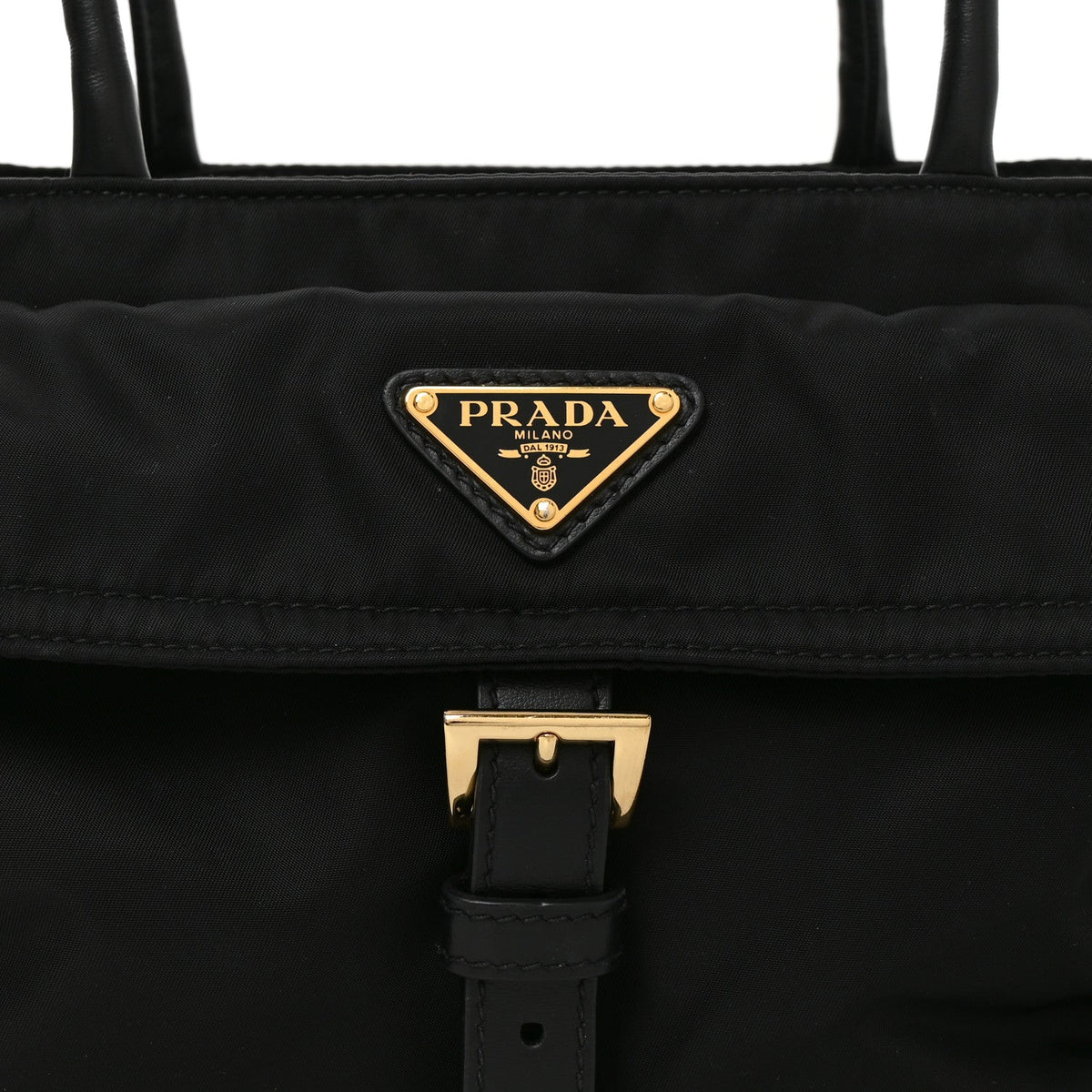Medium Nylon Tote Bag - Black