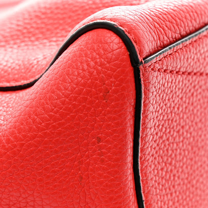 Calfskin Satchel Bag - Red