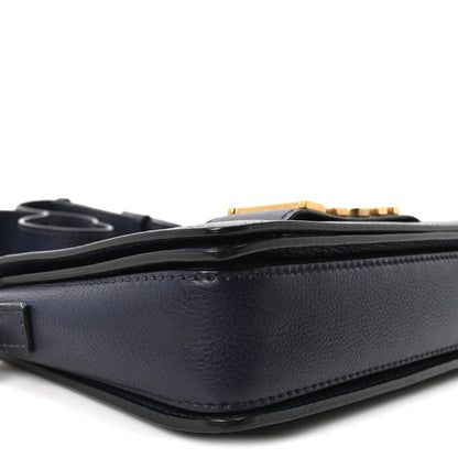 Calfskin Flap Shoulder Bag - Blue