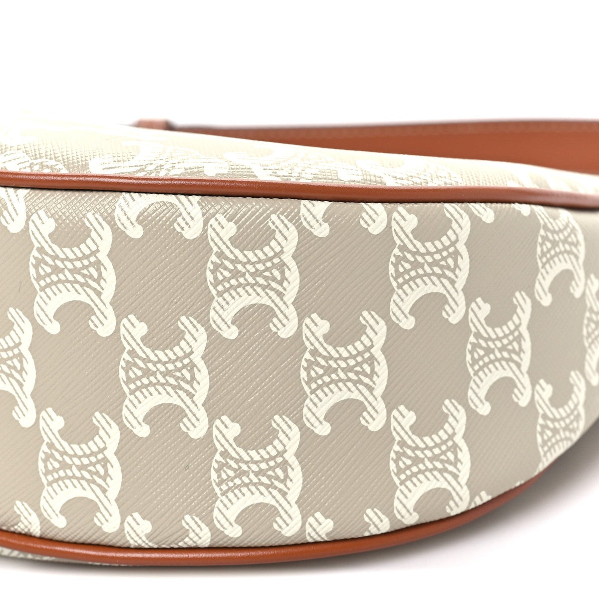 Calfskin Canvas Shoulder Bag