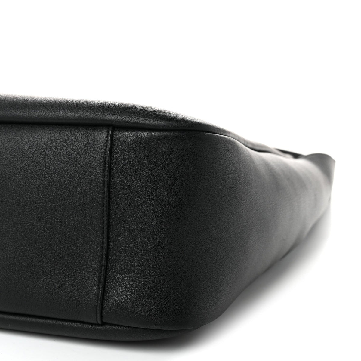 Large Calfskin Hobo Bag - Black