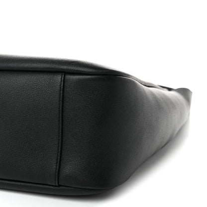 Large Calfskin Hobo Bag - Black