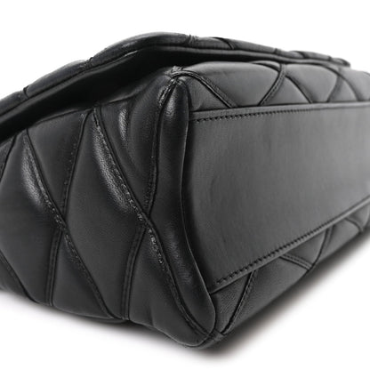 Lambskin Handbag - Black