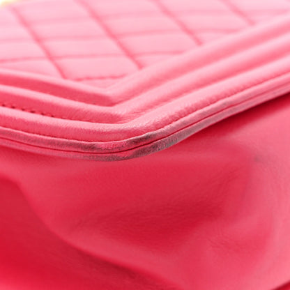 Medium Quilted Lambskin Flap Shoulder Bag