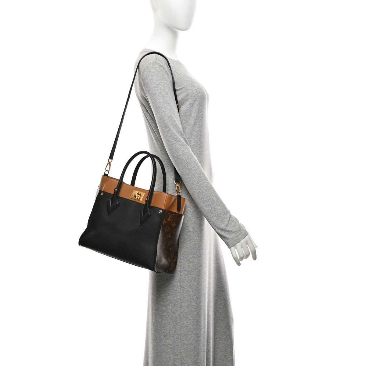 Calfskin Handbag - Black