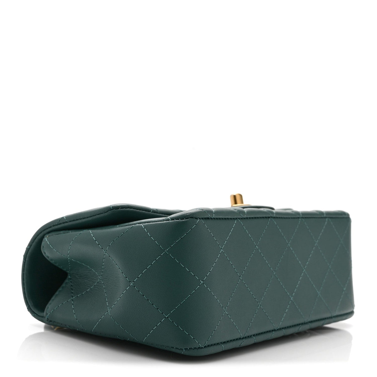 Mini Quilted Lambskin Flap Shoulder Bag - Tan
