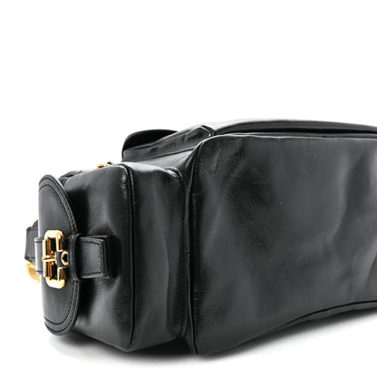 Medium Calfskin Crossbody Bag - Black
