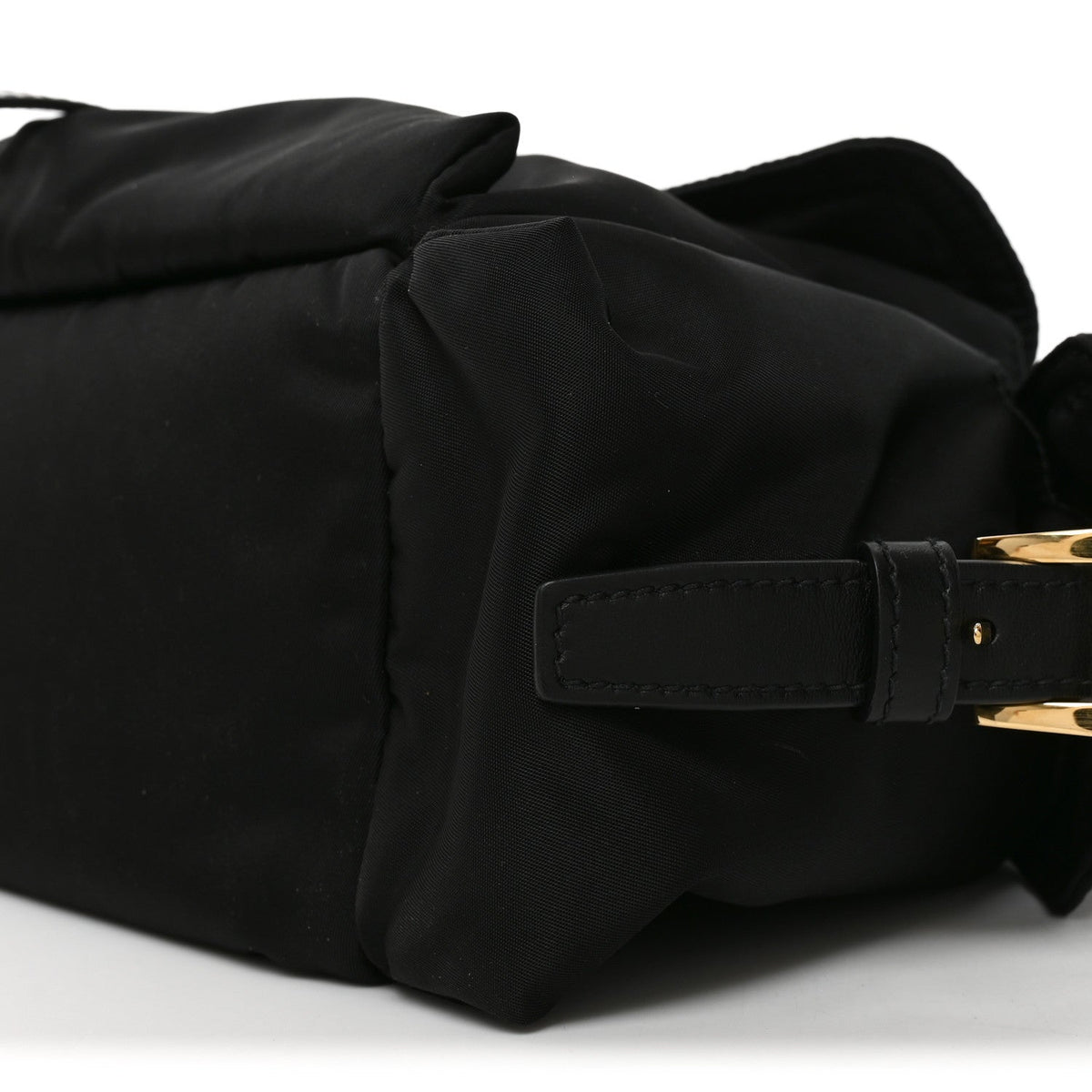 Medium Nylon Tote Bag - Black