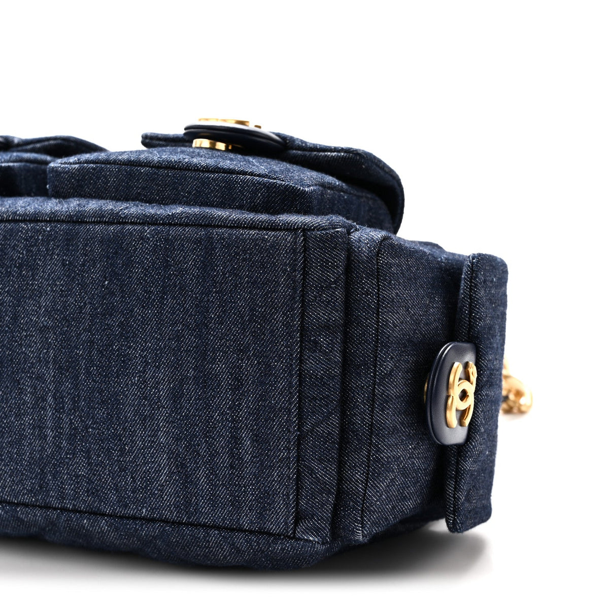 Large Quilted Hobo Bag - Blue